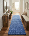 Plush Oasis Collection Area Rug - Serenity (Periwinkle Blue) Runner Periwinkle Blue  lifestyle 32