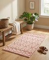 Savannah Weave Collection Area Rug - Serengeti Rectangle Pink  lifestyle 30