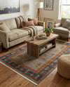 Zagros Oasis Collection Area Rug -  Dalahu Rectangle Light Blue  lifestyle 6