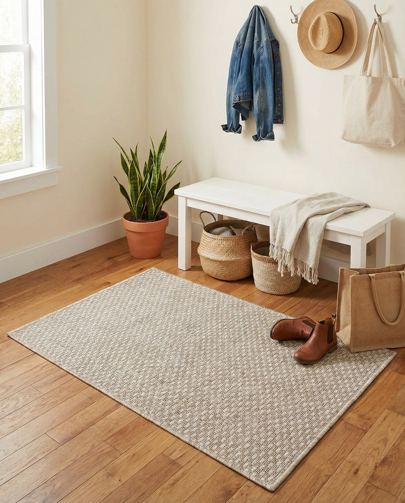 Seaside Serenity Collection Area Rug - Veranda (Beige) Rectangle Beige  lifestyle 35