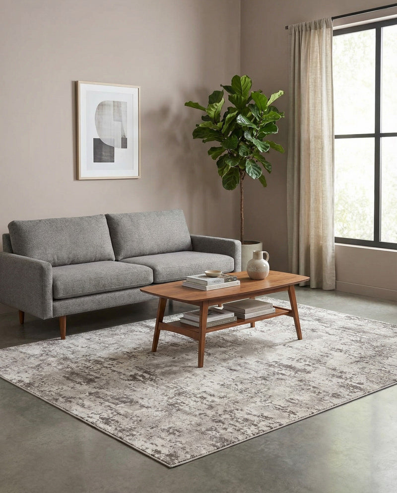 Luminara Sands Collection Area Rug - Elysium (Stone Gray) Rectangle Stone Gray  lifestyle 17