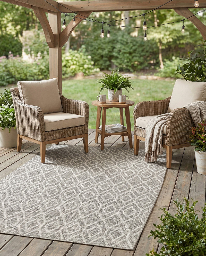 Urban Oasis Rugs Collection Area Rug -  Boulevard (Gray Cream) Rectangle Gray Cream  lifestyle 18