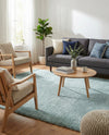 Cozy Comfort Shag Collection Area Rug - Haven (Sage Green) Rectangle Sage Green  lifestyle 14