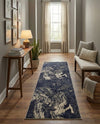 Autumnal Tapestry Collection Area Rug -  Slateville Runner Gray  lifestyle 53