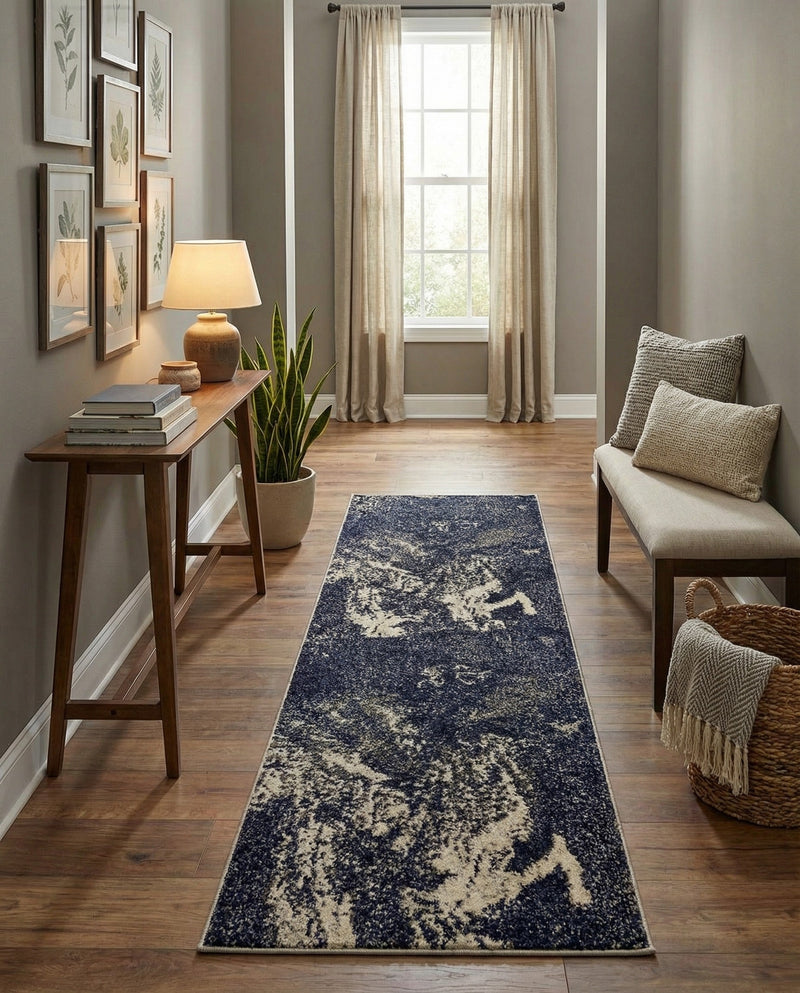 Autumnal Tapestry Collection Area Rug -  Slateville Runner Gray  lifestyle 53