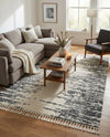 Tranquil Tides Shag Collection Area Rug - Marina Rectangle White  lifestyle 32