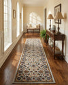 Casablanca Tapestry Collection Area Rug -  Marrakech (Cloud Gray) Runner Cloud Gray  lifestyle 56
