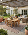 Savannah Pergola Collection Area Rug -  Pavilion (Brown) Rectangle Brown  lifestyle 6