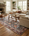 Heritage Elegance Collection Area Rug -  Himeji Rectangle Navy Blue  lifestyle 16