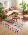 Bahama Breeze Outdoor Collection Area Rug -  Bimini Rectangle Pink  lifestyle 34