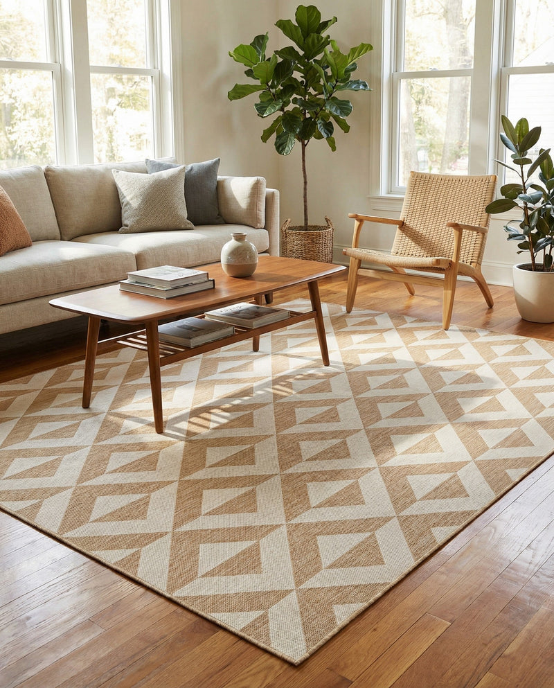 Urban Oasis Rugs Collection Area Rug -  Highrise (Beige) Rectangle Beige  lifestyle 12