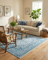 Bazaar Chic Collection Area Rug -  El Jadida Rectangle Blue  lifestyle 10