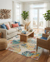 Seaside Haven Rugs Collection Area Rug -  Saltwater Rectangle Multi  lifestyle 46