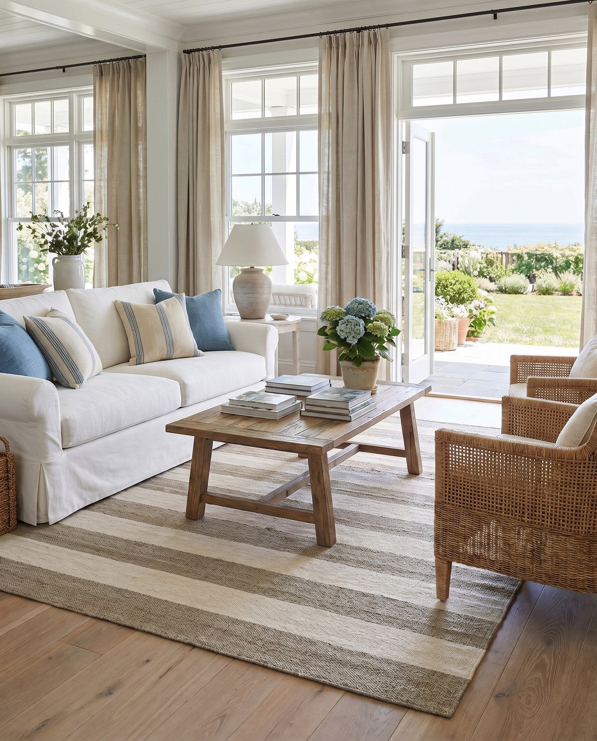 Martha's Vineyard Blueprints Collection Area Rug - Edgartown Square Gray  lifestyle 200