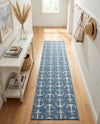 Seaside Haven Rugs Collection Area Rug - Sapphire (Blue) Runner Blue  lifestyle 43