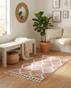 Sahara Chic Collection Area Rug -  Tuareg Rectangle Pink  lifestyle 41