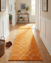 Trellis Mosaic Collection Area Rug - Arborville (Orange) Runner Orange  lifestyle 37