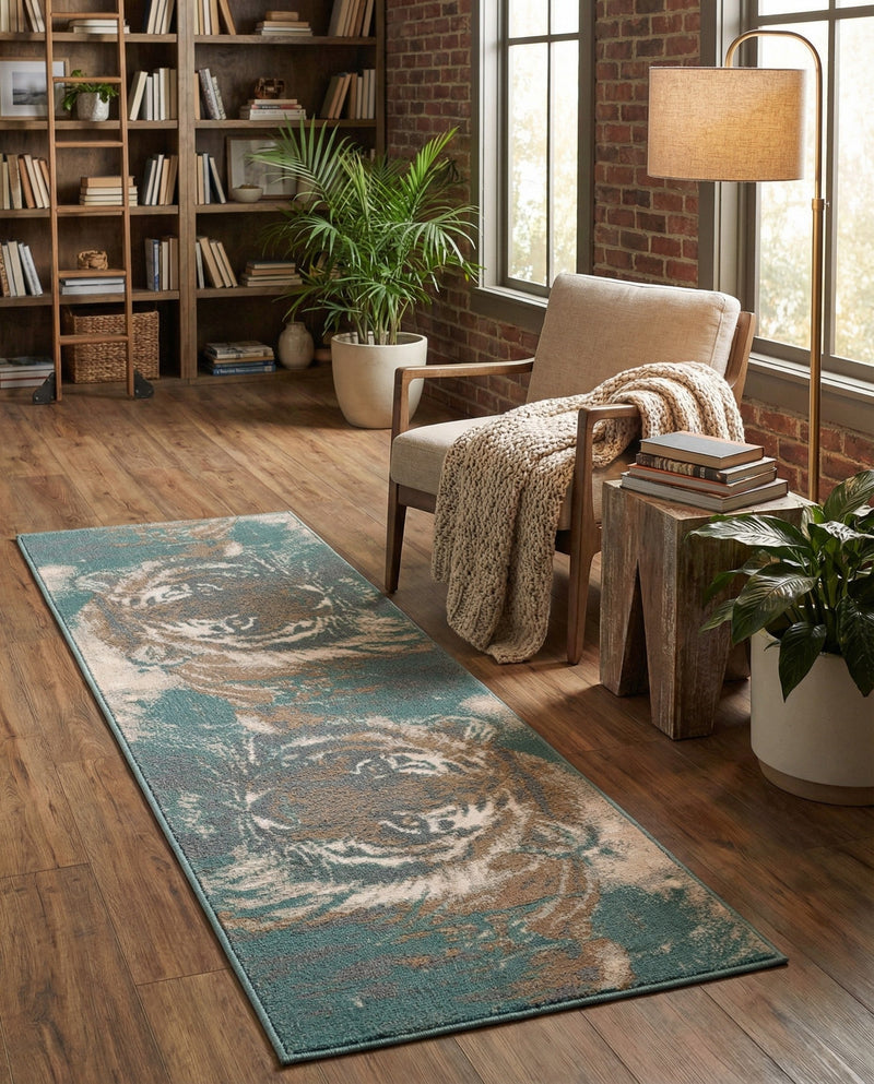 Savannah Sojourn Collection Area Rug -  Okavango Runner Multi  lifestyle 57