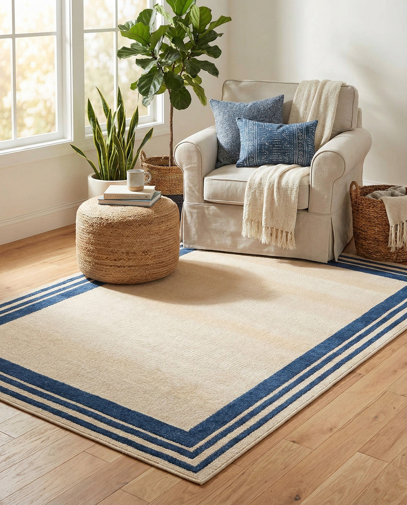 Bahama Breeze Outdoor Collection Area Rug -  Abaco Rectangle Beige  lifestyle 14