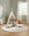 Whimsy Wonders Wool Collection Area Rug -  Canyon Rectangle Ivory  lifestyle 8