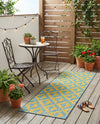 Urban Oasis Rugs Collection Area Rug -  Highrise (Yellow and Aqua) Runner Yellow and Aqua  lifestyle 58