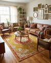 Brighton Terrace Collection Area Rug - Hove (Gold) Rectangle Gold  lifestyle 13