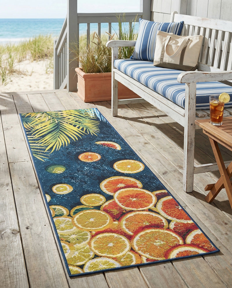 Seaside Haven Rugs Collection Area Rug -  Dunes Runner Multi  lifestyle 76