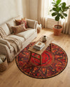 Safari Escape Rugs Collection Area Rug - Serengeti Round Multi  lifestyle 76