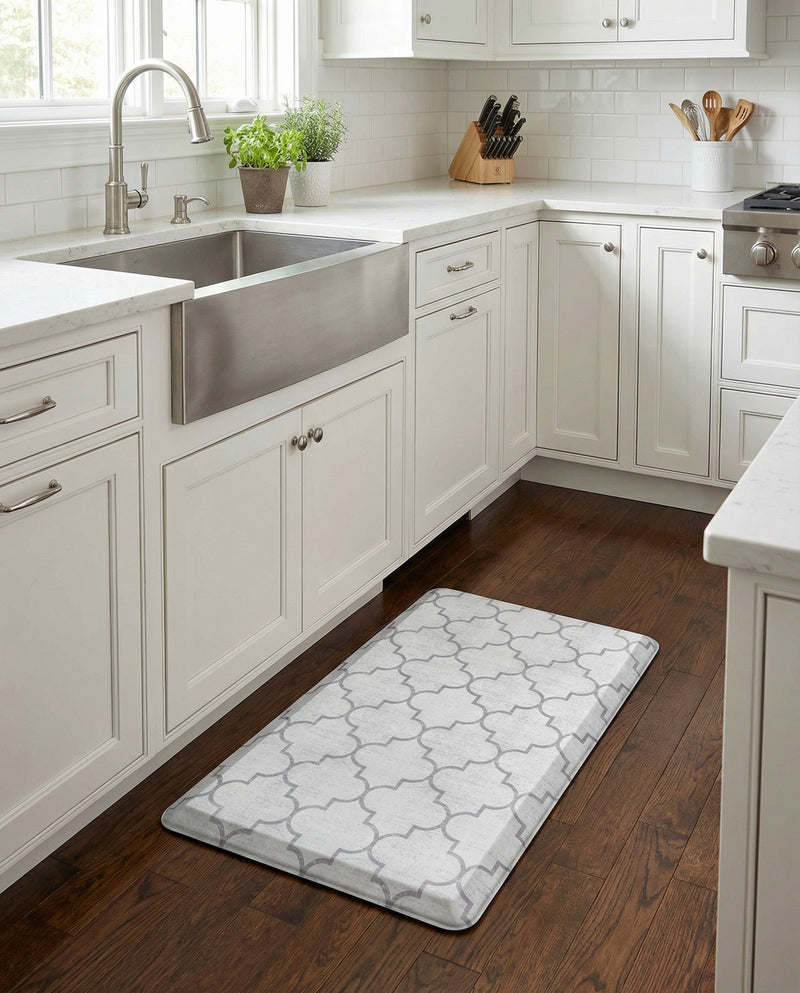 Cozy Mat Collection Area Rug -  Bliss Rectangle white Gray  lifestyle 18
