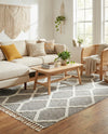 Sahara Chic Collection Area Rug -  Tuareg Rectangle Gray  lifestyle 37