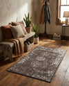 Riviera Elegance Collection Area Rug - Antibes (Brown) Rectangle Brown  lifestyle 31