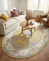 Arcadia Rugs Collection Area Rug - Eden (Green) Oval Green  lifestyle 79