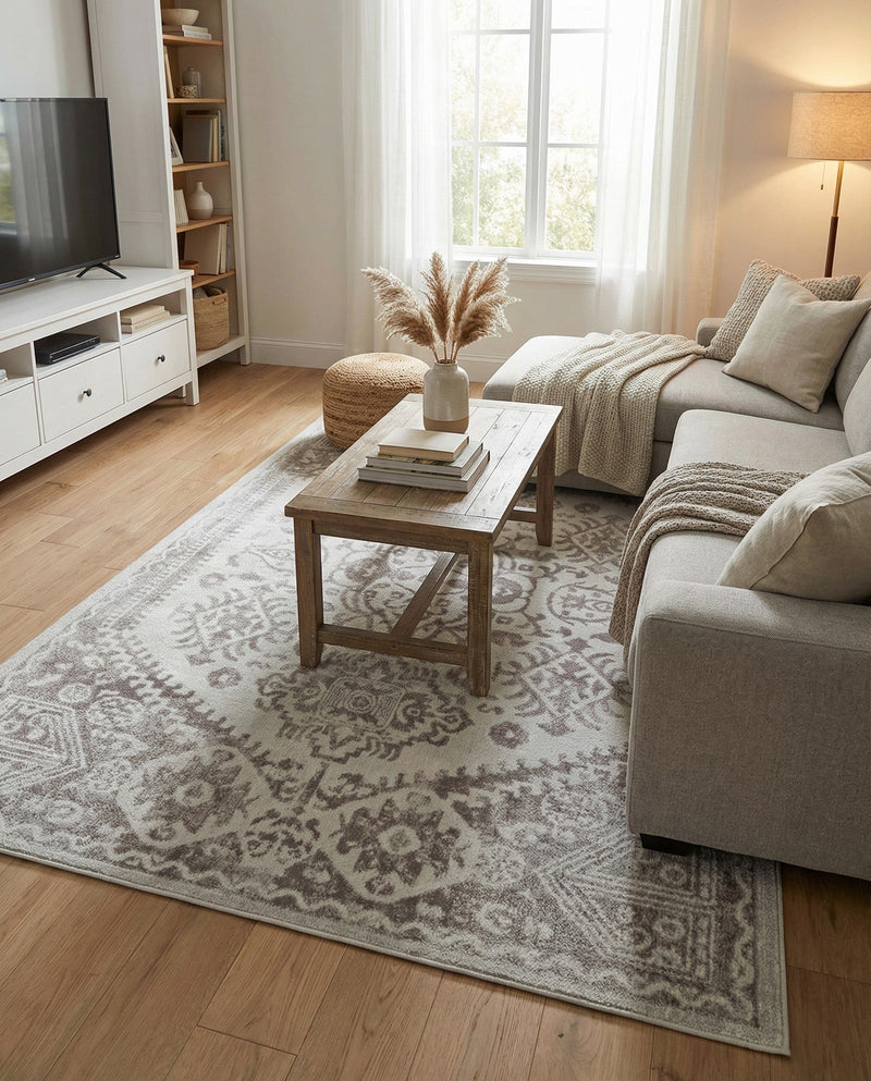 Cambridge Classics Collection Area Rug -  Fitzwilliam (Cream) Rectangle Cream  lifestyle 21