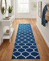 Trellis Mosaic Collection Area Rug -  Pergolatown (Navy Blue) Runner Navy Blue  lifestyle 53