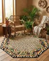 Savannah Sojourn Collection Area Rug -  Moremi Octagon Cream  lifestyle 76