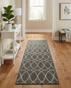 Savannah Pergola Collection Area Rug -  Pavilion (Charcoal) Runner Charcoal  lifestyle 52