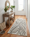 Savannah Hideaway Collection Area Rug - Serengeti Runner Gray Ivory  lifestyle 44