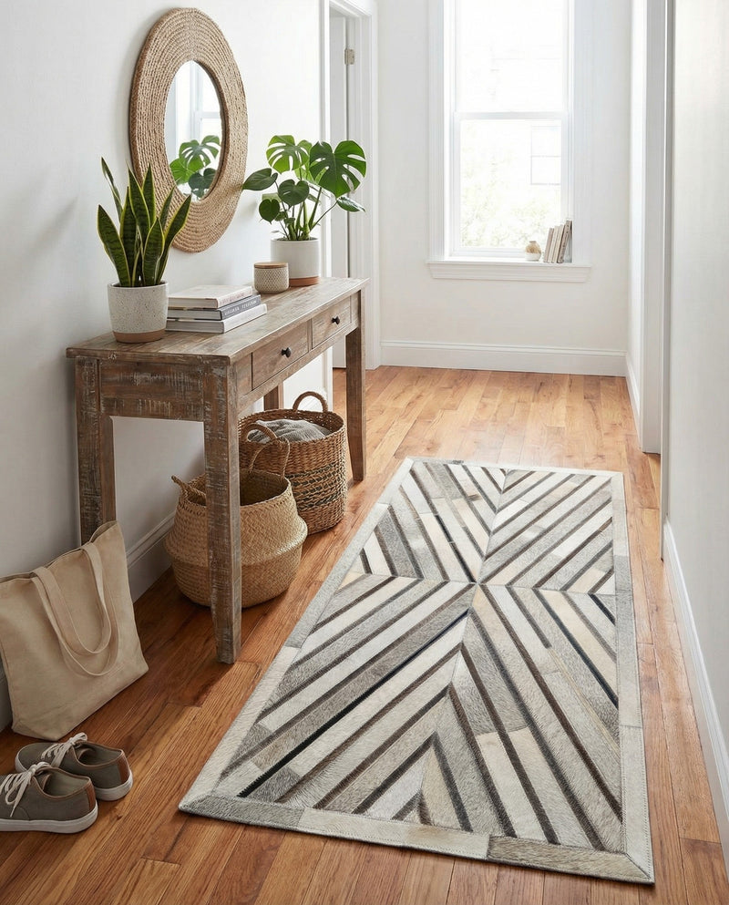 Savannah Hideaway Collection Area Rug - Serengeti Runner Gray Ivory  lifestyle 44