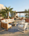 Urban Terrace Collection Area Rug -  Astoria (Blue) Round Blue  lifestyle 57