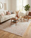Parisian Elegance Collection Area Rug - Versailles (Rose Pink) Rectangle Rose Pink  lifestyle 30