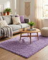 Plush Oasis Collection Area Rug - Serenity (Lilac) Rectangle Lilac  lifestyle 14
