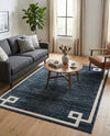 Metro Heights Collection Area Rug -  Bronx Rectangle Navy Blue  lifestyle 10