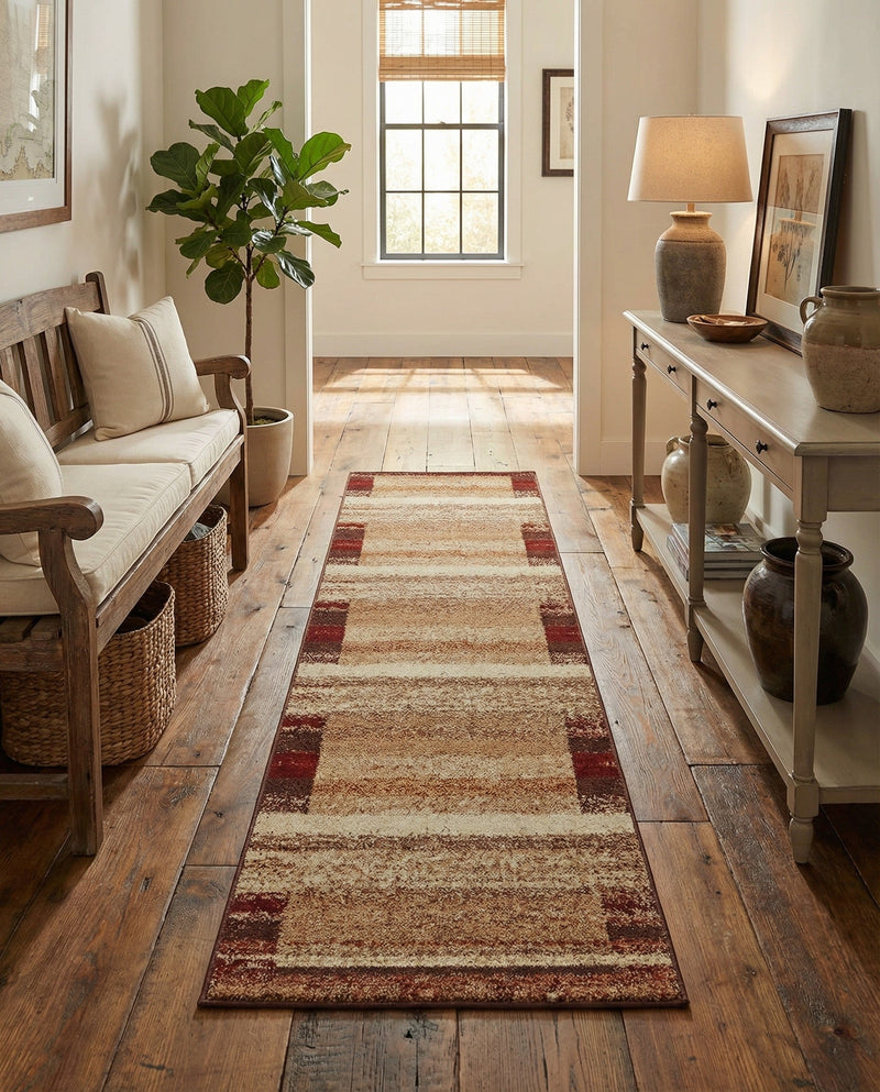 Autumn Meadow Collection Area Rug -  Maplecrest Runner Beige  lifestyle 28