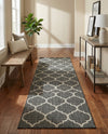 Savannah Pergola Collection Area Rug - Arbor (Black) Runner Black  lifestyle 26