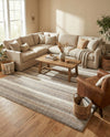 Sienna Collection Area Rug -  Amalfi Rectangle Cloud Gray  lifestyle 27