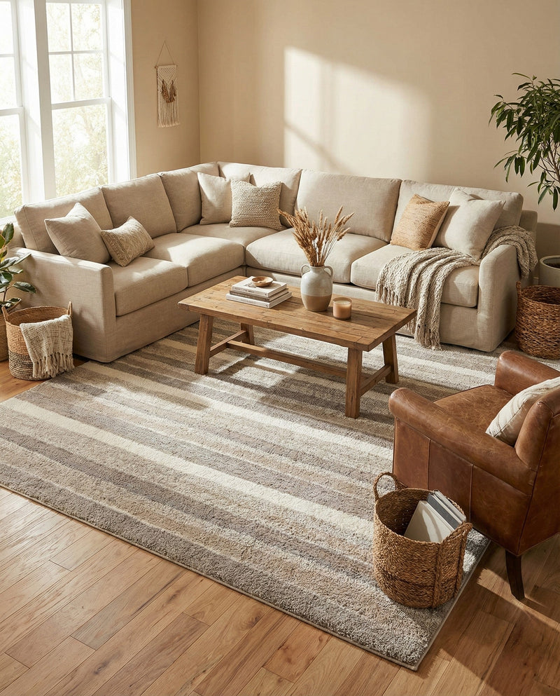 Sienna Collection Area Rug -  Amalfi Rectangle Cloud Gray  lifestyle 27