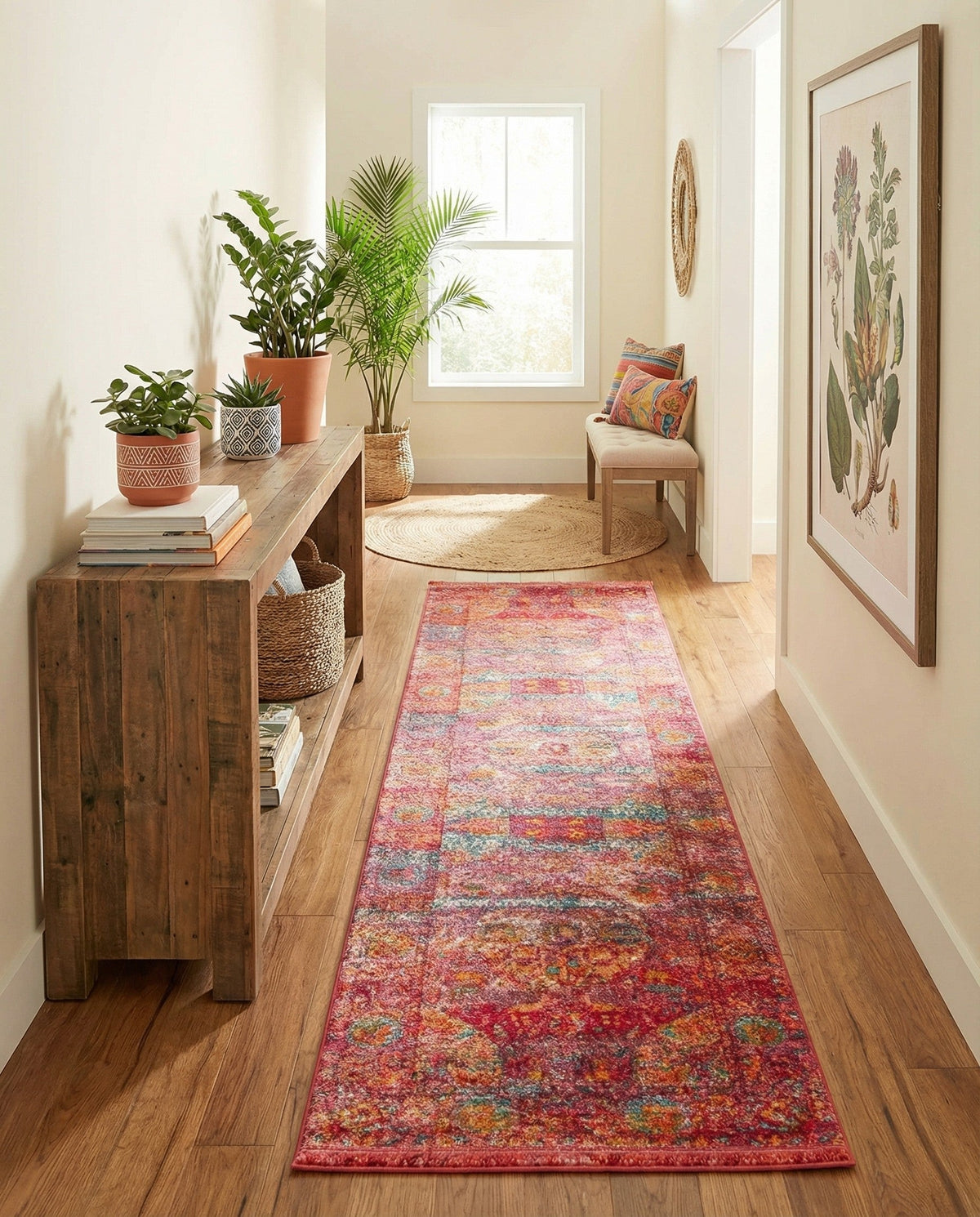 Caribbean Breeze Collection Area Rug -  Xcalak Runner Red  lifestyle 94