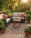 Savannah Pergola Collection Area Rug - Arbor (Brown) Rectangle Brown  lifestyle 19