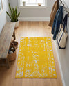 Brighton Stripes Collection Area Rug - Sussex (Yellow) Rectangle Yellow  lifestyle 21