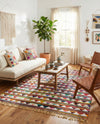Tulum Trellis Collection Area Rug - Mysore Rectangle Multi  lifestyle 9